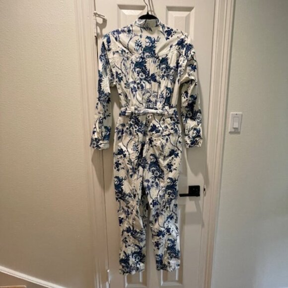 Anthropologie Lucienne Belted Romper Size 4 - Picture 8 of 9